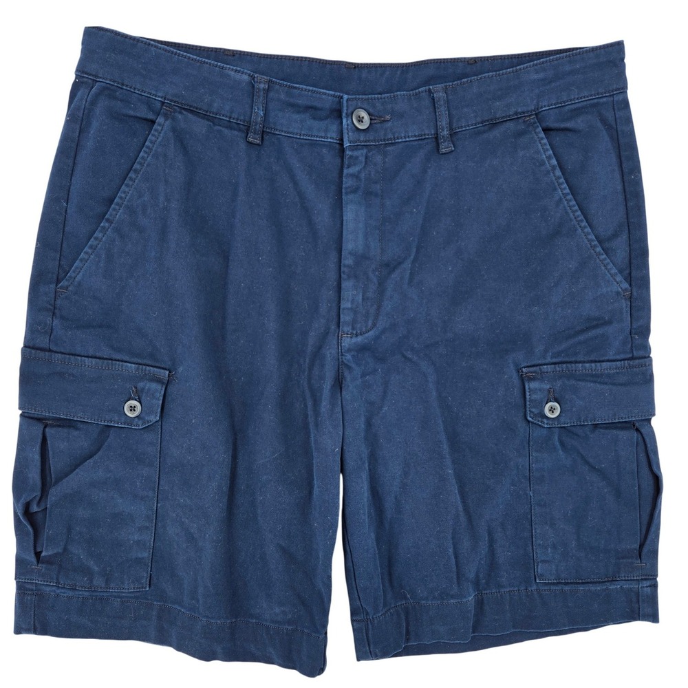 St. John's Bay 36 Cargo Shorts Mens Navy Blue Utility Gorpcore Outdoor Casual